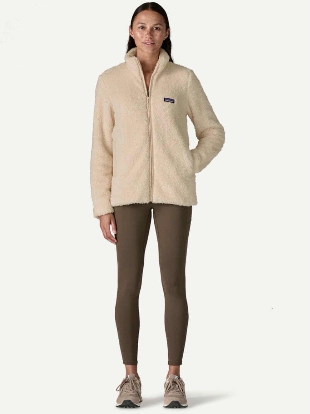 patagonia women’s los gatos fleece jacket in birch white in size medium - Picture 4 of 4